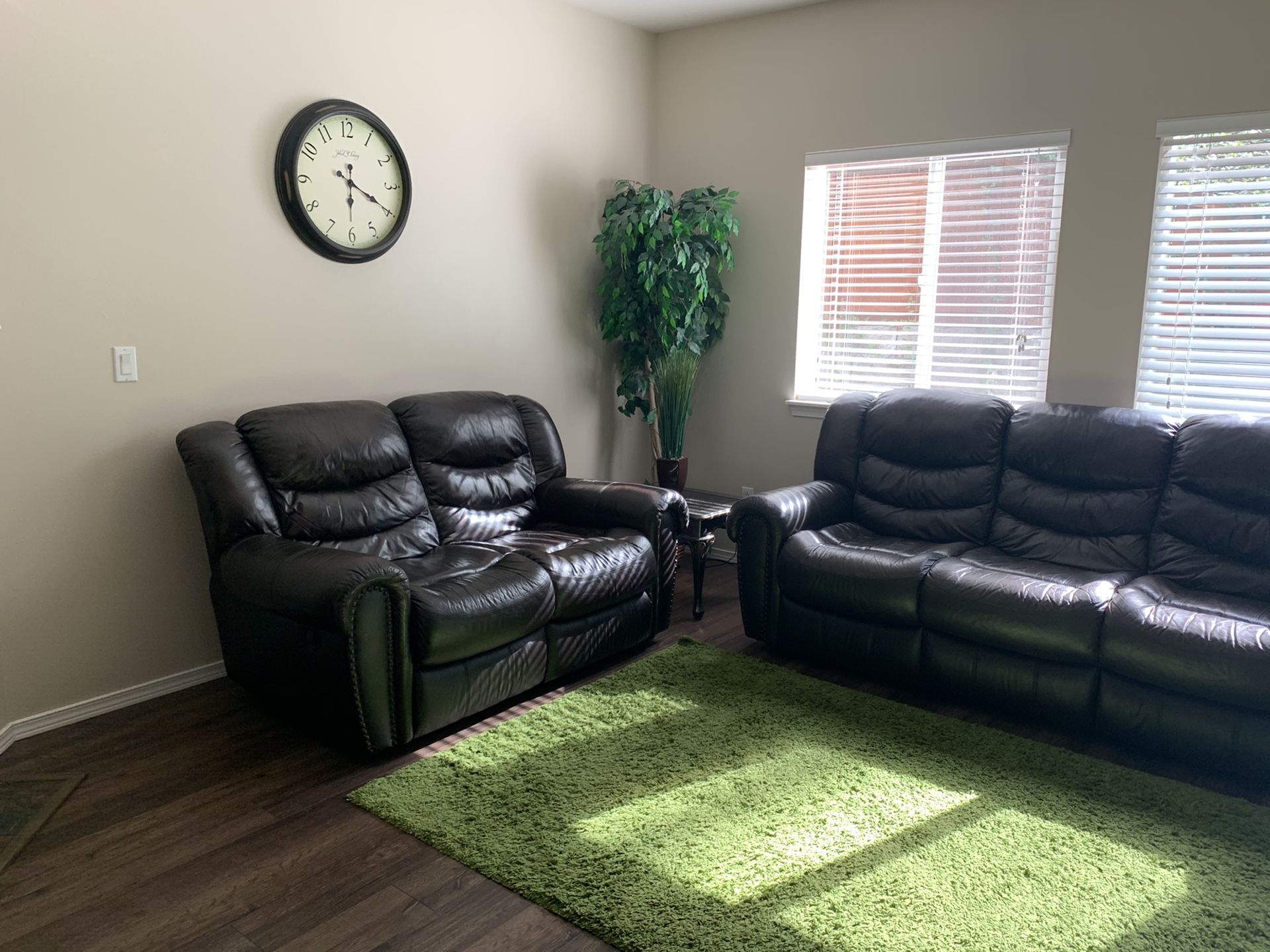 Two leather couches