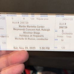 Harry potter holiday Concert