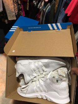Eqt support white 6 1/2 men