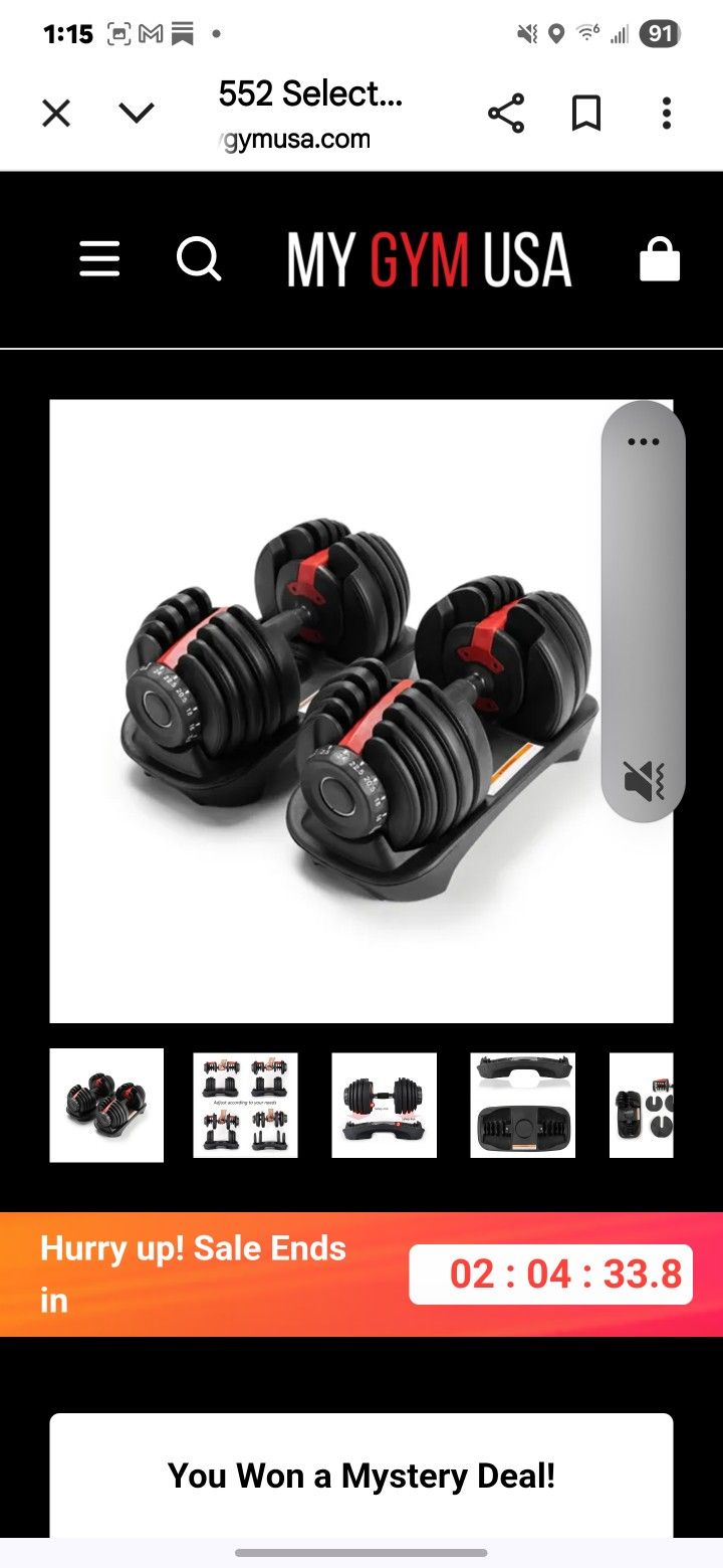 Bowflex DUMBELLS