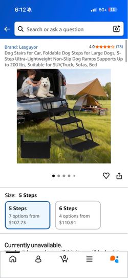 Dog stairs  ramp