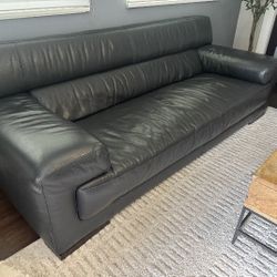Genuine Leather Couch - Great Condition 