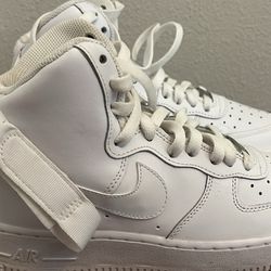 Nike AirForce 1  White High-Top Sneakers