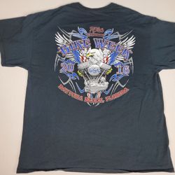 Bike Week 2016 Daytona Beach Black T-Shirt Motorcycle 75th Biker Men's Size XL