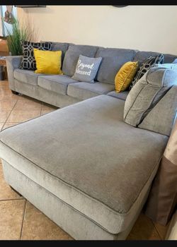 Beautiful light Grey Sectional Couch from Ashley Furniture
