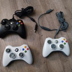 Xbox 360 Controllers For Sale (Set Of 3)
