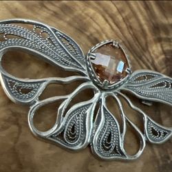 Silpada lacy butterfly 925 brooch/pin