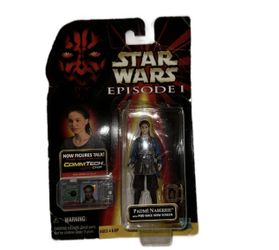 STAR WARS Episode 1  PADME NABERRIE Figure NEW Unopened with COMM TECH Chip