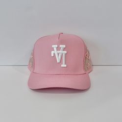 KTH KTHLA Kill The Hype Monogram Pink Trucker SnapBack Hat, NWT