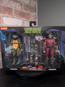 Neca TMNT Movie 2 Pack - Leonardo and Shredder