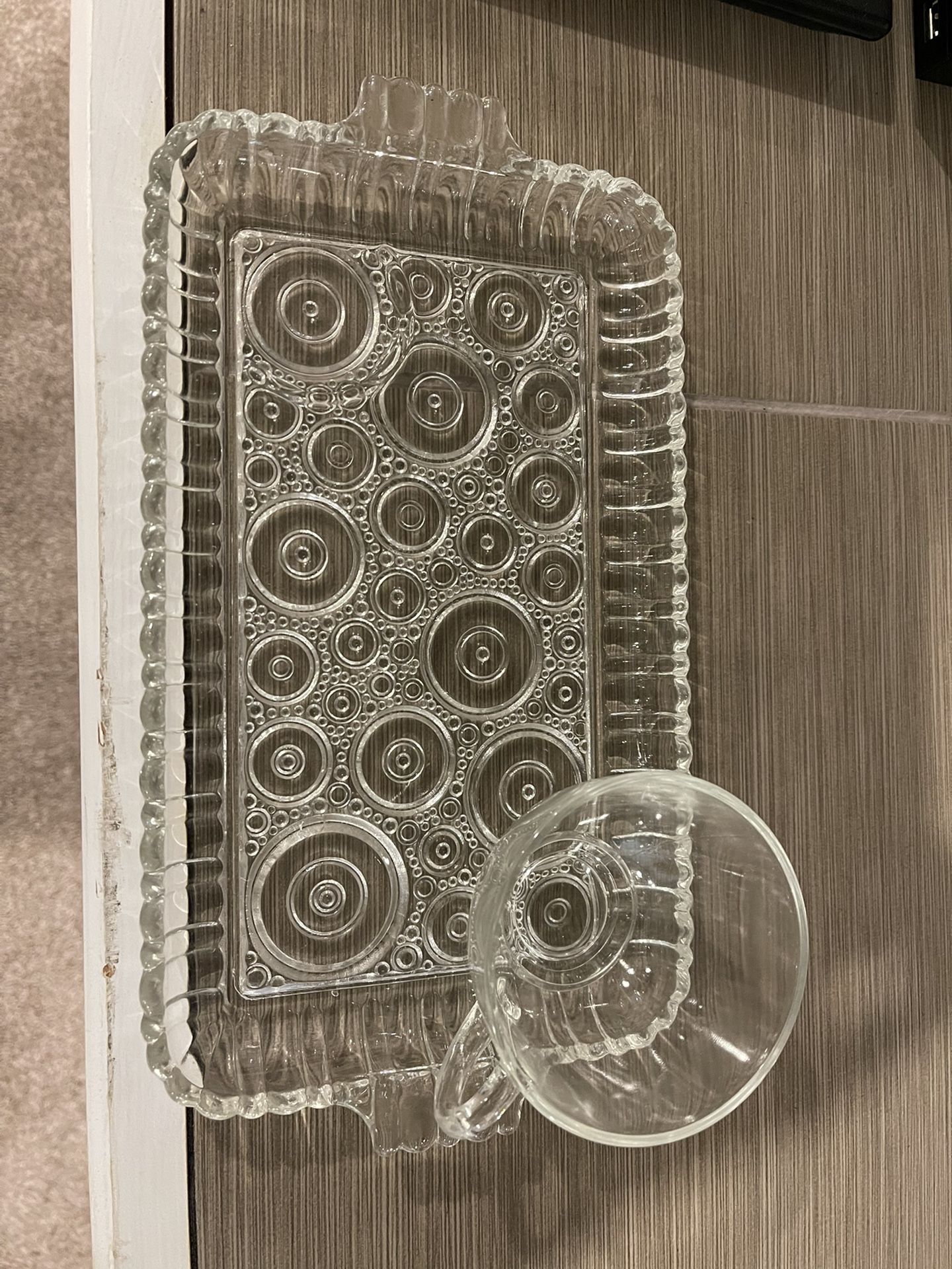 Anchor Glass Luncheon Set