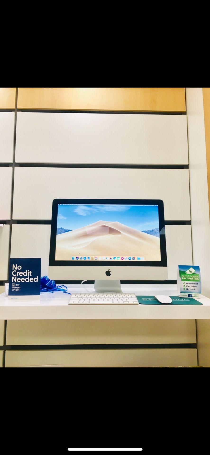 2017 21.5" 4K iMac 3 GHz i5 8 GB RAM 1TB We Finance - $350 (Middleton, MA)