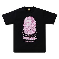 Bape Sakura SS24 Tee Black Size Medium 