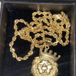 10k Lion Head Pendant(Chain Not Available)