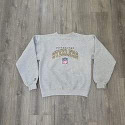 Vintage Champion Pittsburgh Steelers Crewneck Sweater Womens Size Medium