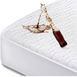 Brandnew  100% Waterproof Mattress Protector Queen Size, Mattress Cover 3D Air Fabric Cooling Mattress Pad Cover Smooth Soft Breathable Noiseless