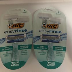 BIC easyrinse Disposable razor 2 for $8