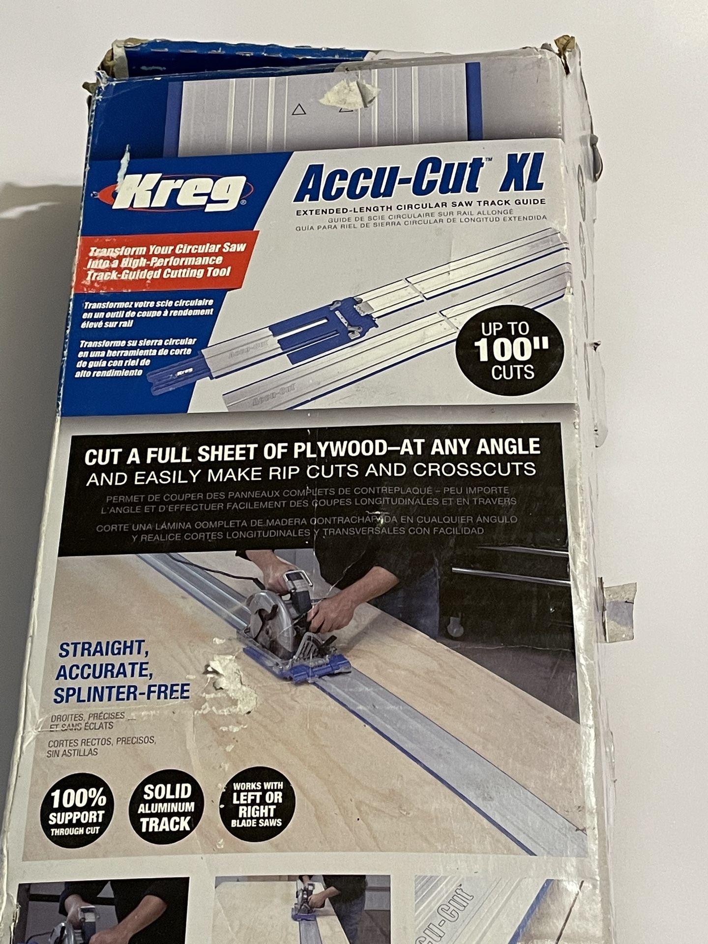 KREG KMA3700 Accu-Cut XL - Universal Track Saw Guide System -