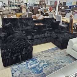 New Double Chaise Sectional Sleeper with Storage 