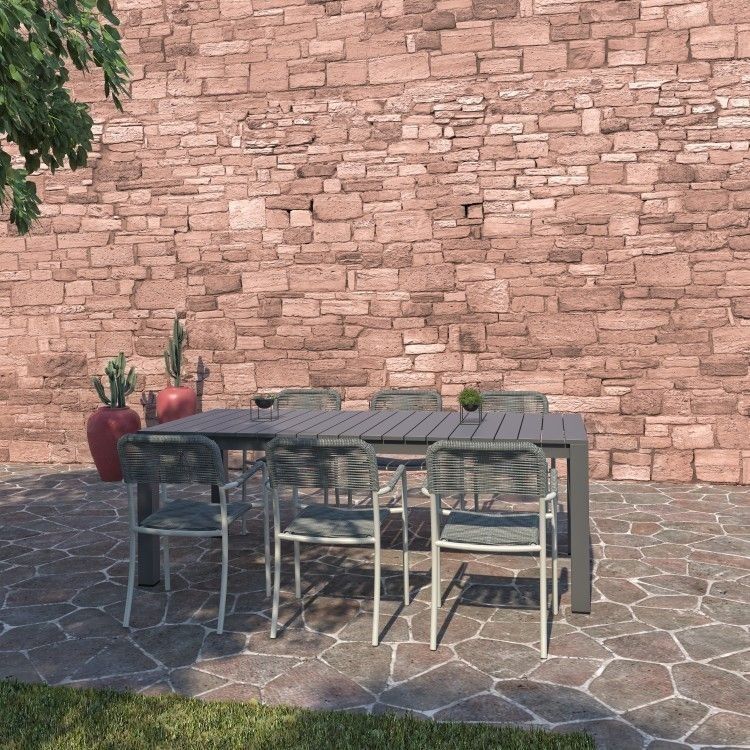 BRAND NEW 7 Pieces Dining Set Made Of Aluminum With Weather Net Dining Table - Ideal Furniture Set For Outdoor
