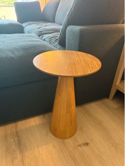 Wood end table