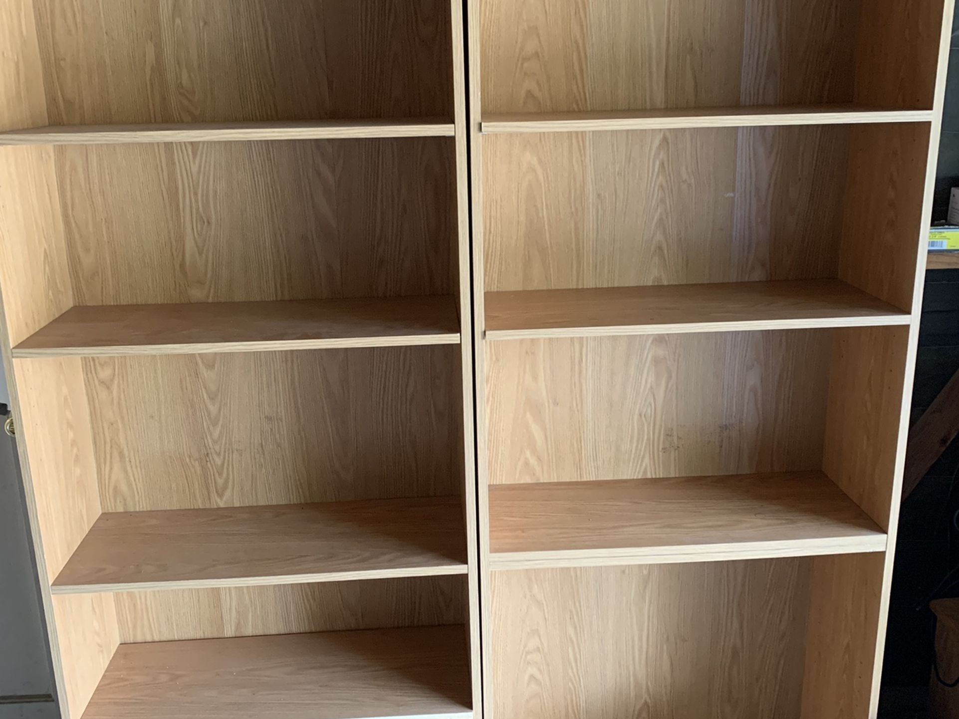 ➡️➡️**Two Light Brown Wood Shelves, $80 For Both Obo⬅️⬅️