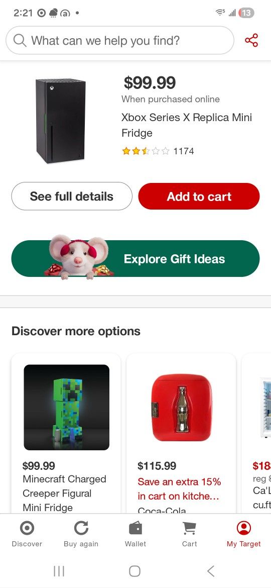 X Box series X Replica mini fridge