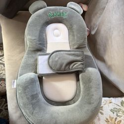 Angled Baby Cushion/bed With Belt 