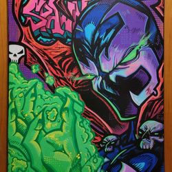 Spawn Acrylic Painting OOAK 20x16