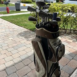 Golf Bag And Clubs 