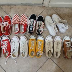 Vans and Converse Size 6.5 And 7 For Women All Pairs $75 Each Pair $10