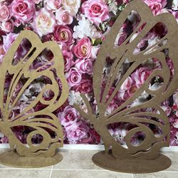 Two Butterflies Props 25 in  and 30 in for Wedding, Party, Event 