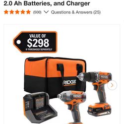 New Ridgid Drill And Impact Driver