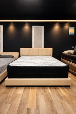 Queen Mattress Come With Bed 🛌 Frame And  Free Box Spring - Free Delivery 🚚 Today To Reasonable Distance 