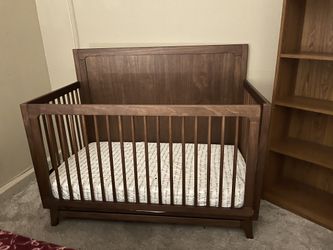 6-in1 Convertible Crib - Converts from Baby Crib to Toddler Bed, Daybed, Sofa Bed and Full-Size Bed with and Without Footboard, Fits Full-Size Crib Ma