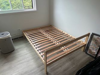 Full size bed frame and slats