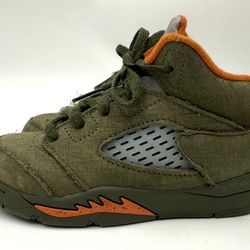 Nike Air Jordan 5 V Retro Olive Army 440890-308 Sneakers Kids Toddler Size 9C