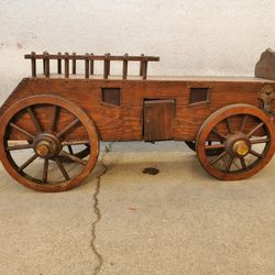 Unique Handmade? Vintage Wood Stagecoach Coffee Table w/ Hidden Light - Pickup in 91706