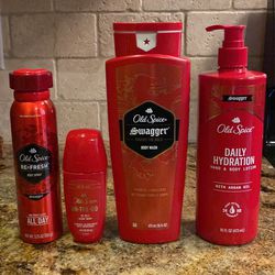 New 4 Piece Men’s Old Spice Swagger Personal Care Bundle
