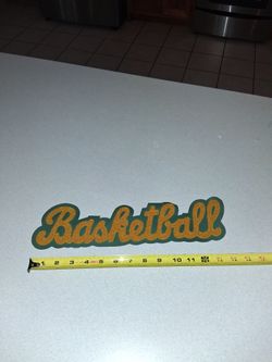 EXTREMELY RARE VINTAGE CHENILLE BASKETBALL PATCH