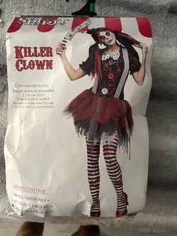 Killer clown costume woman size large