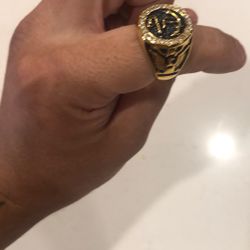 Gold Plated Sailors Diamond Ring 