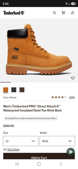 Timberland PRO Steel Toe 6" Work Boots