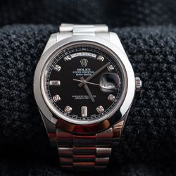2009 Rolex Platinum Day-Date II 41mm Ref:218206