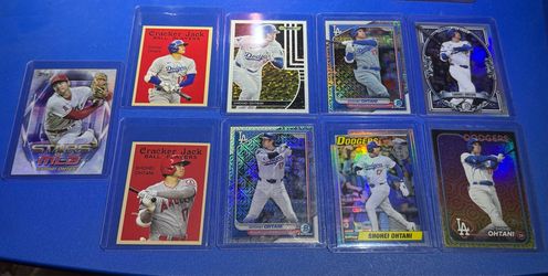 Shohei Ohtani refractor and Cracker Jack cards $25 each!!
