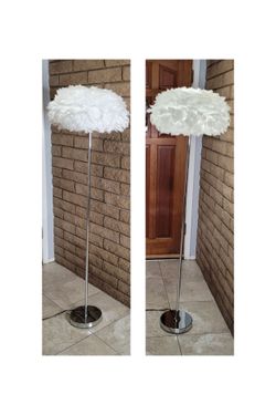 Boho Feather Floor Lamp