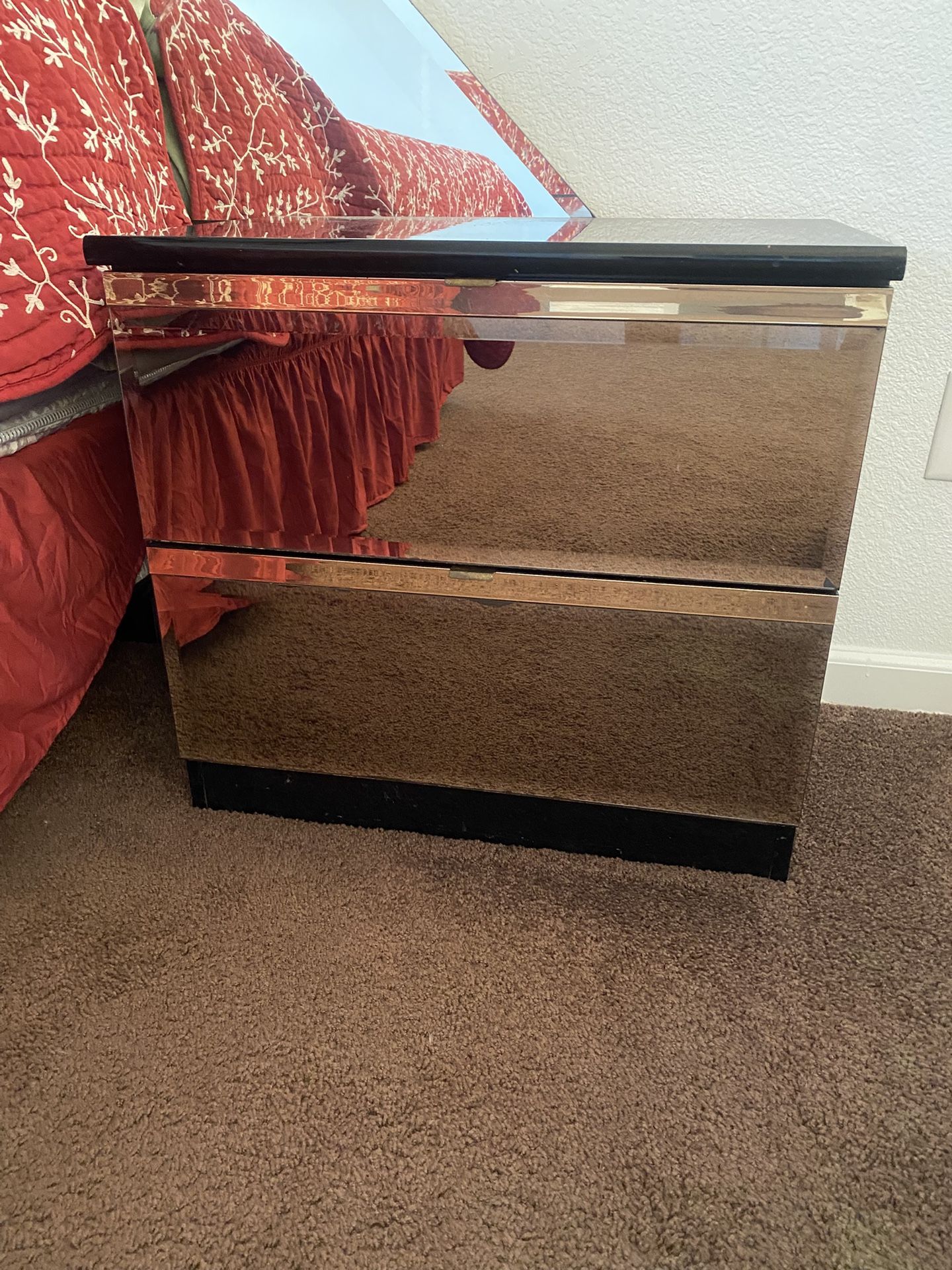 Mirrored Nightstands
