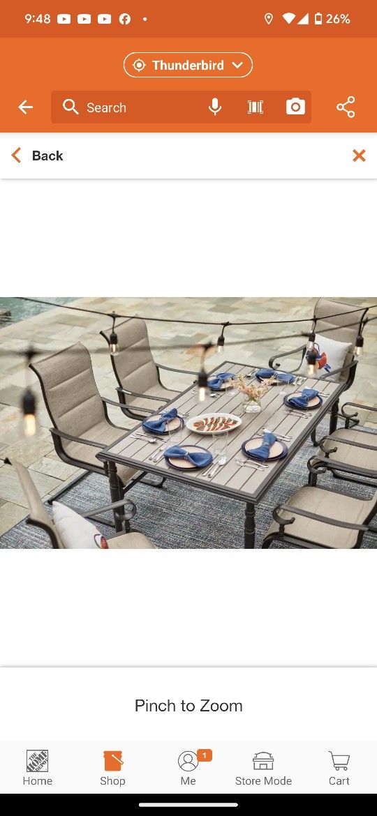 Patio Furniture, Hampton Bay Glenridge Falls 7Piece Metal Outdoor