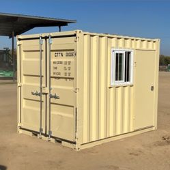 (3) 2025 10' CARGO CONTAINER, FRONT DOOR W/LOCKBOX, SIDE DOOR, SECURITY WINDOW. --(LOCATED IN MADERA, CA)--