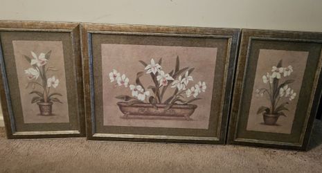 Better Homes & Garden Flower Tray 3 Piece Wall Picture